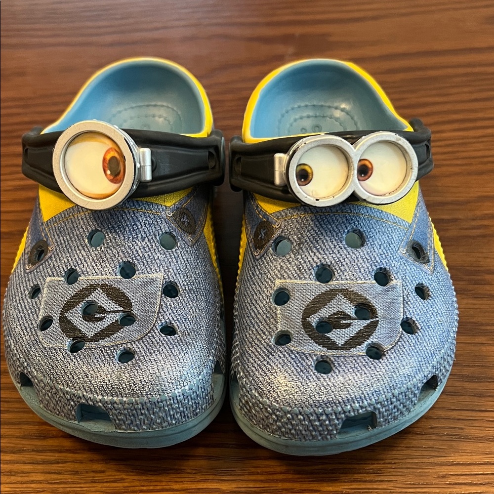 CROCS Kids Minion Sandals - Blue and Yellow